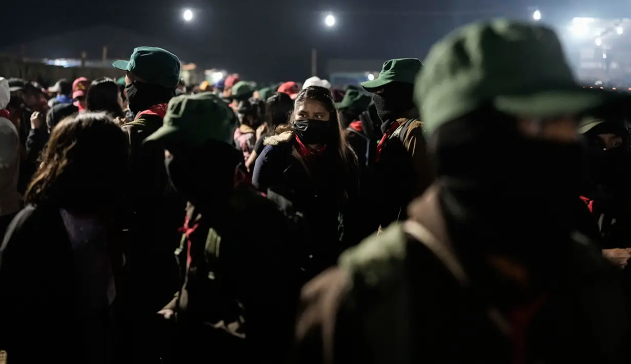 Mereka menganggap dirinya sebagai bagian dari gerakan antiglobalisasi yang lebih luas. (AP Photo/Eduardo Verdugo)