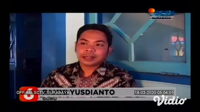 VIDEO: Hari Pertama Kegiatan Belajar Online di Sidoarjo Terkendala Jaringan Internet