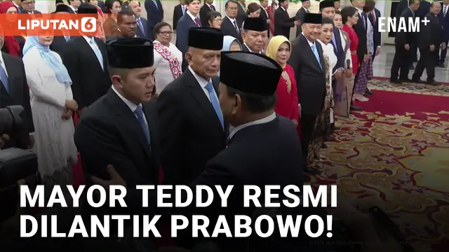 Ditemani Sang Ibu, Mayor Teddy Resmi Dilantik Jadi Sekretaris Kabinet