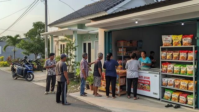 Ide Warung Rumahan Modal Kecil yang Cocok di Kota Kecil/ Ilustrasi AI