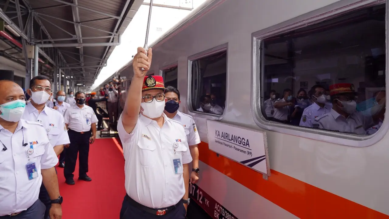 KA Airlangga rute Pasar Senen - Surabaya Pasar Turi. Dok KAI
