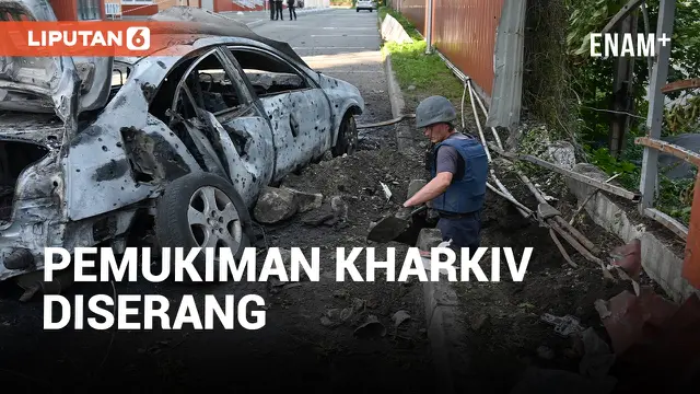 Enam Orang Terluka dan Dua Rumah Rusak Setelah Serangan Udara di Kharkiv