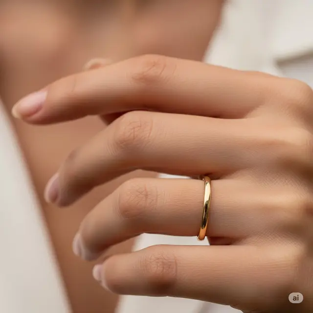 Model Cincin Emas Asli Terbaru. Foto: Gemini