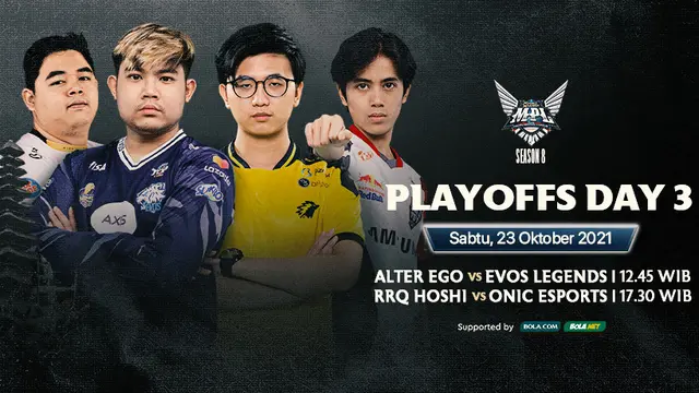 Link Live Streaming MPL Indonesia Season 8 Babak Playoff di Vidio, Sabtu 23 Oktober 2021