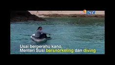 Hamparan laut biru memang punya daya tarik tersendiri bagi Menteri Kelautan dan Perikanan, Susi Pudjiastuti. 