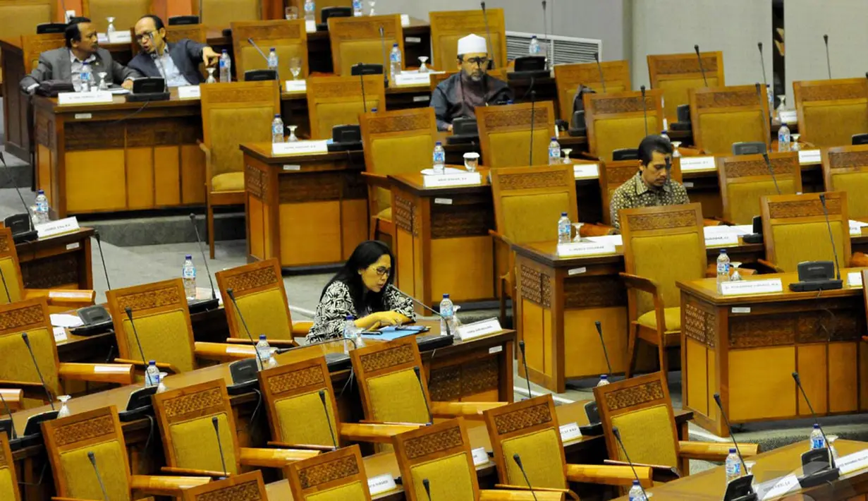 RUU Peternakan dan Kesehatan Hewan akhirnya disahkan DPR menjadi Undang-Undang, Jakarta, Rabu (24/9/2014) (Liputan6.com/Andrian M tunay)