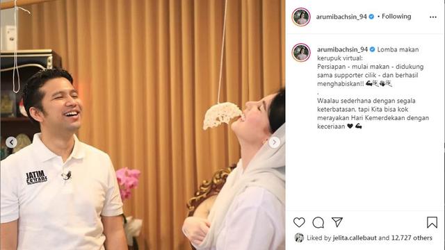 Arumi Bachsin - Emil Dardak (Foto: Instagram/@arumibachsin_94)