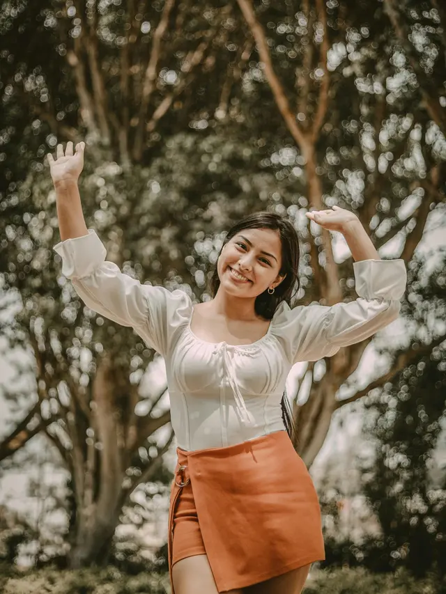 wanita september mental yang kuat bahagia