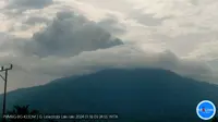 Gunung Lewotobi Laki-Laki kembali erupsi pagi ini, Kamis (18/1/2024), pukul 08.59 Wita. (Lipuatn6.com/ Dok PVMBG)