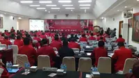 PDIP menggelar menggelar Rapat Koordinasi Nasional Badan Pemenangan Pemilu (Rakornas Bapilu) perdana di Jakarta. (LIputan6.com/Putu Merta  Surya Putra)