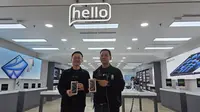 Director of Retail Operations Global Teknologi Niaga (GTNi) atau Blibli, Alvin Harirahardjo, memperkenalkan program perlindungan lengkap (asuransi) gratis selama 12 bulan untuk produk iPhone dan Apple lain yang bergaransi Blibli (Liputan6.com/ Agustin Setyo Wardani)