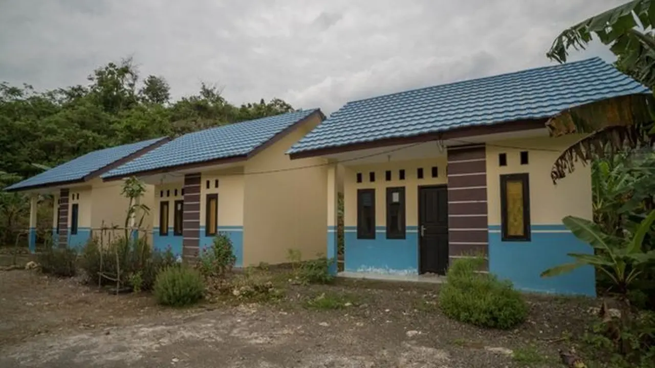 Kementerian PUPR telah membangun 154 unit rumah khusus nelayan tipe 36 yang terhuni di Pangandaran. (Dok. Kementerian PUPR)