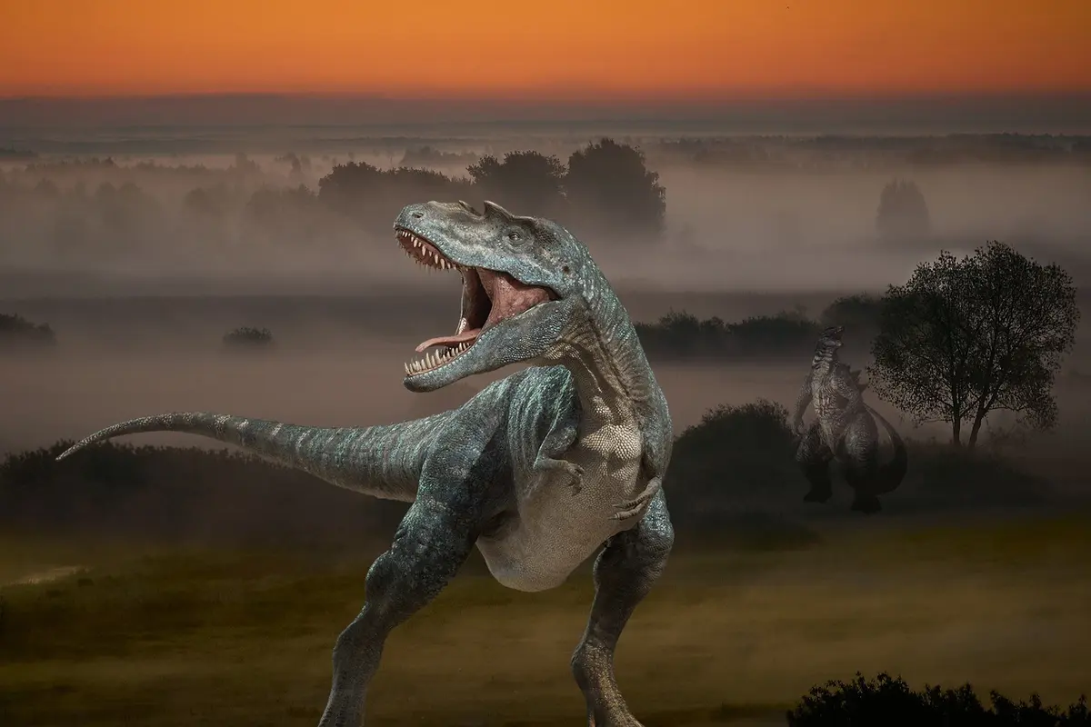 Ilustrasi dinosaurus.