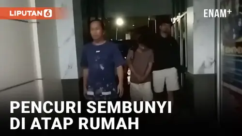 VIDEO: Bersembunyi di Atap Rumah, Pencuri di Padang Kembali Diringkus Polisi