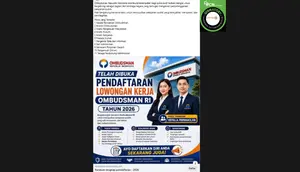 Cek Fakta: Tidak Benar Link Pendaftaran Lowongan Kerja Ombudsman 2026