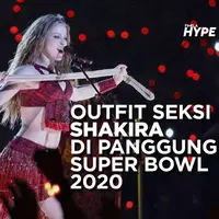 Outfit Seksi Shakira di Panggung Super Bowl 2020