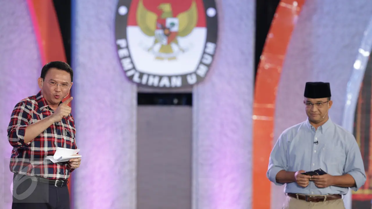 Debat Sengit Ahok dan Anies Baswedan