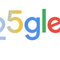 Google Doodle khusus ulang tahun ke-25 Google. Credit: Google