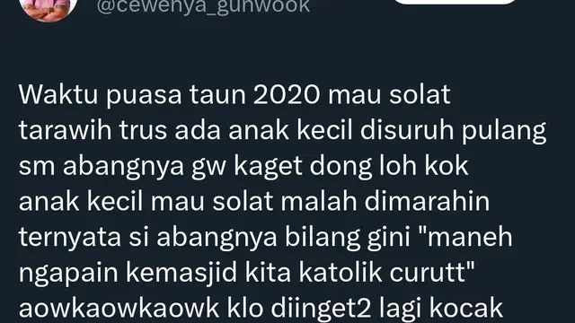 6 Cerita Lucu Netizen ketika Shalat Tarawih di Masjid Ini Bikin Ketawa