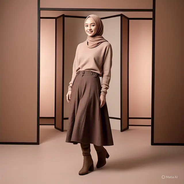 Outfit Winter untuk Hijab di 2025, Tampil Chic dan Elegan