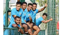 5 Aksi Pemain Persebaya saat Latihan Bersama Timnas Jelang Laga Piala AFF (sumber: Instagram/pssi)