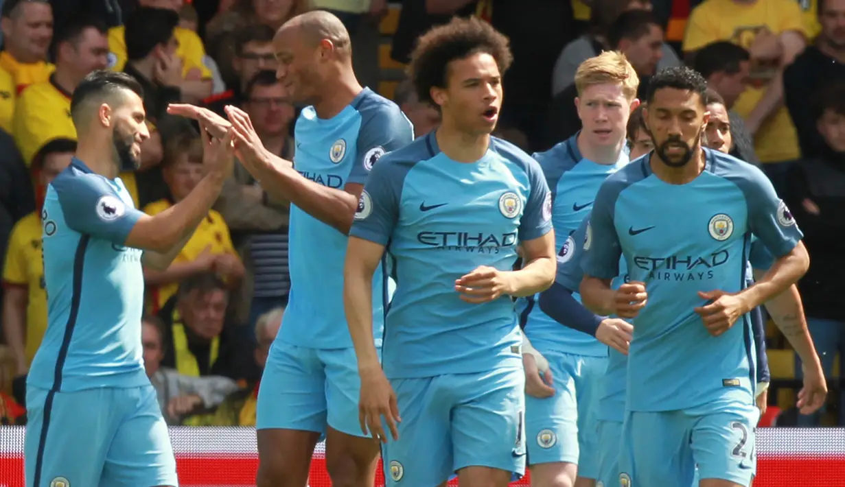 3. Manchester City - 23 Menang 9 Seri 6 Kalah - 78 Poin. (EPA/Sean Dempsey)