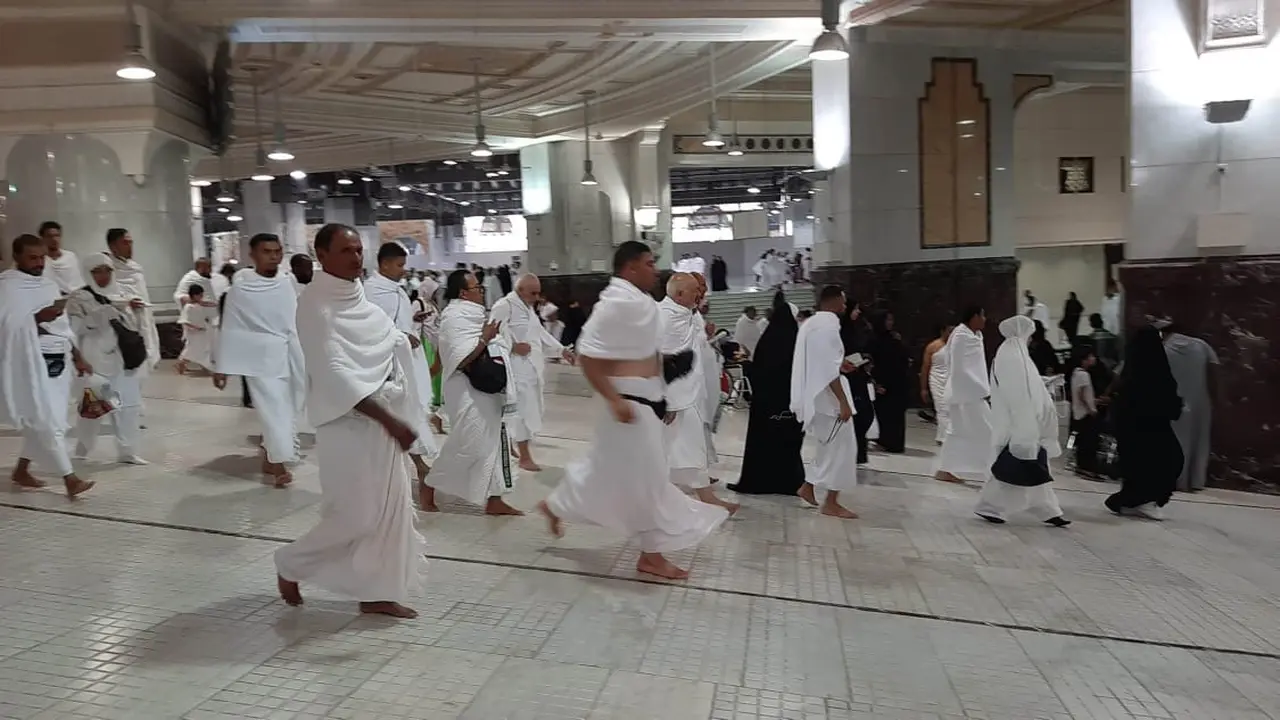 Jemaah haji Indonesia mulai diberangkatkan menuju Arafah untuk melaksanakan wukuf pada Jumat (9/8/2019) ini. Bahauddin/MCH