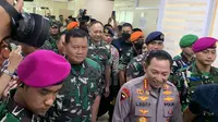 Kepala Staf Angkatan Laut (KSAL) Laksamana Yudo Margono hari ini mendatangi kompleks DPR, Senayan, Jakarta Jumat (2/12/2022). (Foto: Delvira Hutabarat/Liputan6.com).