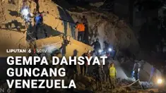 Terjadi dua gempa bumi bermagnitudo 7,2 dan 7,5 mengguncang Venezuela. Dalam hitungan detik, bangunan dan permukiman porak-poranda.