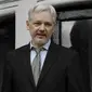Pendiri Wikileks, Julian Assange, tertahan selama enam tahun di Kedutaan Besar Ekuador di London, Inggris (AP/Kirsty Wiggiesworth)