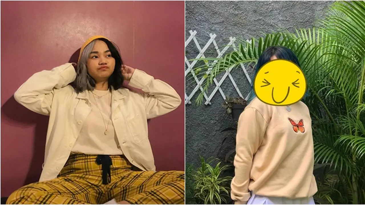 Potret Terbaru Davina Shafa Dengan Rambut Biru