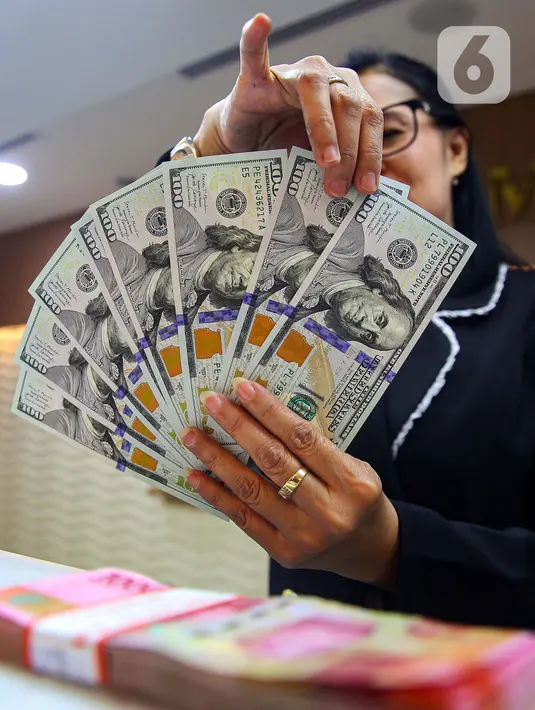 Pada saat yang sama, Senin (13/1/2025), indeks dolar AS terpantau naik 0,16% ke posisi 109,82. (Liputan6.com/Angga Yuniar)