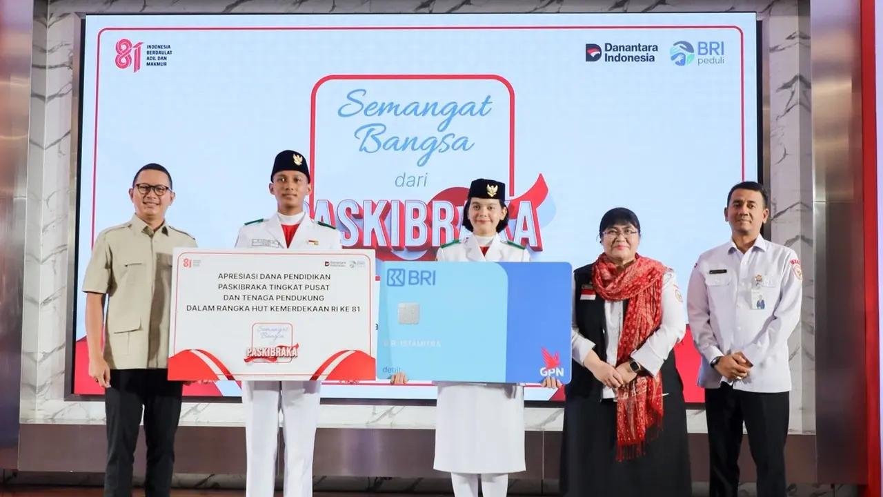 Konsisten Selama 17 Tahun, BRI Beri Dana Pendidikan bagi 76 Paskibraka Tingkat Pusat