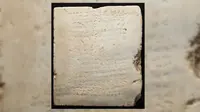 Berdasarkan bentuk dan isi tulisannya, para cendekiawan menyimpulkan bahwa tulisan itu berbahasa Samaria. (Sumber Heritage Auctions)