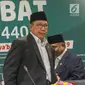 Menteri Agama Lukman Hakim Saifuddin menyampaikan hasil Sidang Isbat penentuan awal Ramadan 1440 Hijriah di Kementerian Agama, Jakarta, Minggu (5/5/2019). Pemerintah mengumumkan 1 Ramadan 1440 Hijriah jatuh pada hari Senin, 6 Mei 2019. (Liputan6.com/Helmi Fithriansyah)