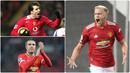 Manchester United bisa dibilang cukup sering mendatangkan pemain asal Belanda. Donny van de Beek menjadi salah satu pemain asal Belanda yang memperkuat Manchester United pada musim ini. Berikut Donny van de Beek dan 5 pemain Belanda di Manchester United. (kolase foto AFP)