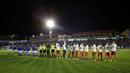 Pemain Real Madrid saat melawan UD Melilla pada laga Copa del Rey di Stadion Alvarez Claro, Melilla, Rabu (31/10/2018). Real Madrid menang 4-0 atas UD Melilla. (AP/Javier Gandul)