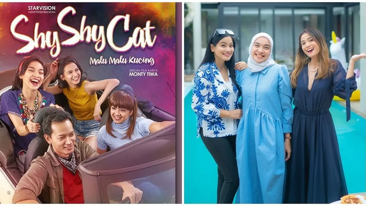 6 Momen Acha Septriasa, Titi Kamal, dan Tika Bravani Reuni Film Shy Shy Cat, Kompak
