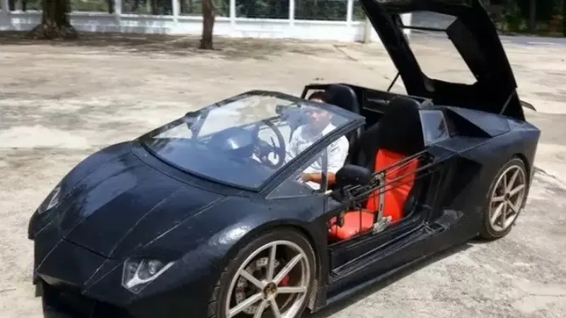 Petani sulap motor jadi Lambo (Carscoops)