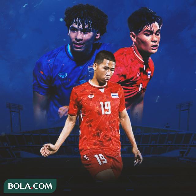 Timnas Thailand - Benjamin Davis, Jonathan Khemdee, dan Chayapipat Supunpasuch