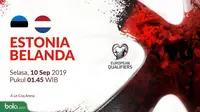 Kualifikasi Piala Eropa 2020 - Estonia Vs Belanda (Bola.com/Adreanus Titus)