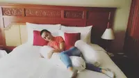 Julia Perez di salah satu hotel di solo, (Instagram - @juliaperrezz)
