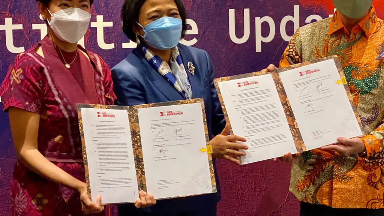 Group of Twenty (G20) EMPOWER Presidensi Indonesia menandatangani Memorandum Of Understanding (MoU) dengan Microsoft Indonesia
