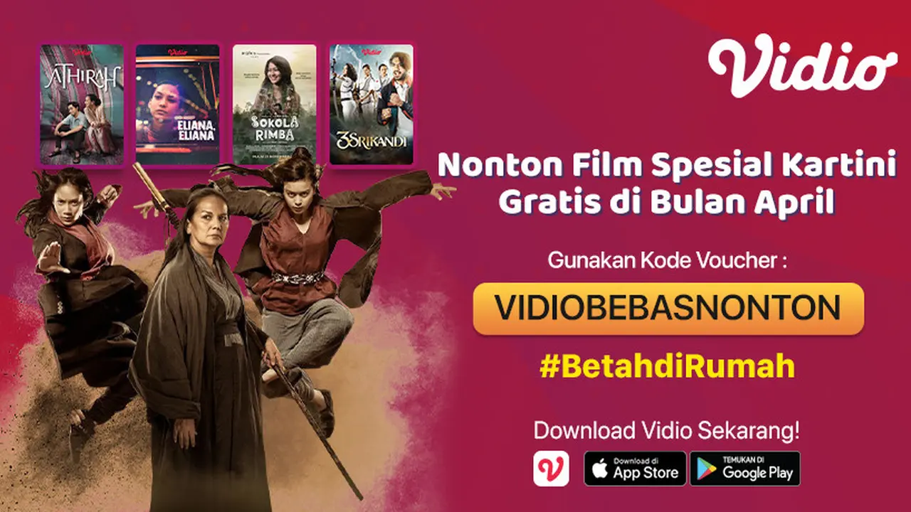 Dari Pendekar Tongkat Emas Hingga 3 Srikandi, Vidio Berikan Akses Gratis 9 Film Bertema Inspirasi Perempuan. sumberfoto: Vidio
