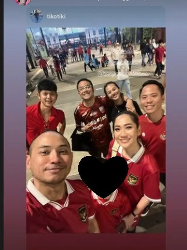 Bunga Citra Lestari nonton langsung laga Timnas Indonesia Vs Argentina di SUGBK (Foto: instagram bclsinclair)