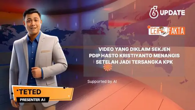 Beredar video yang diklaim Sekjen PDI Perjuangan Hasto Kristiyanto menangis setelah menjadi tersangka. Benarkah?