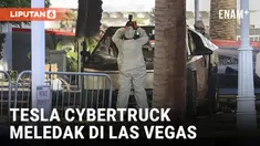 Detik-Detik Tesla Cybertruck Meledak di Luar Hotel Milik Donald Trump di Las Vegas, Satu Orang Tewas