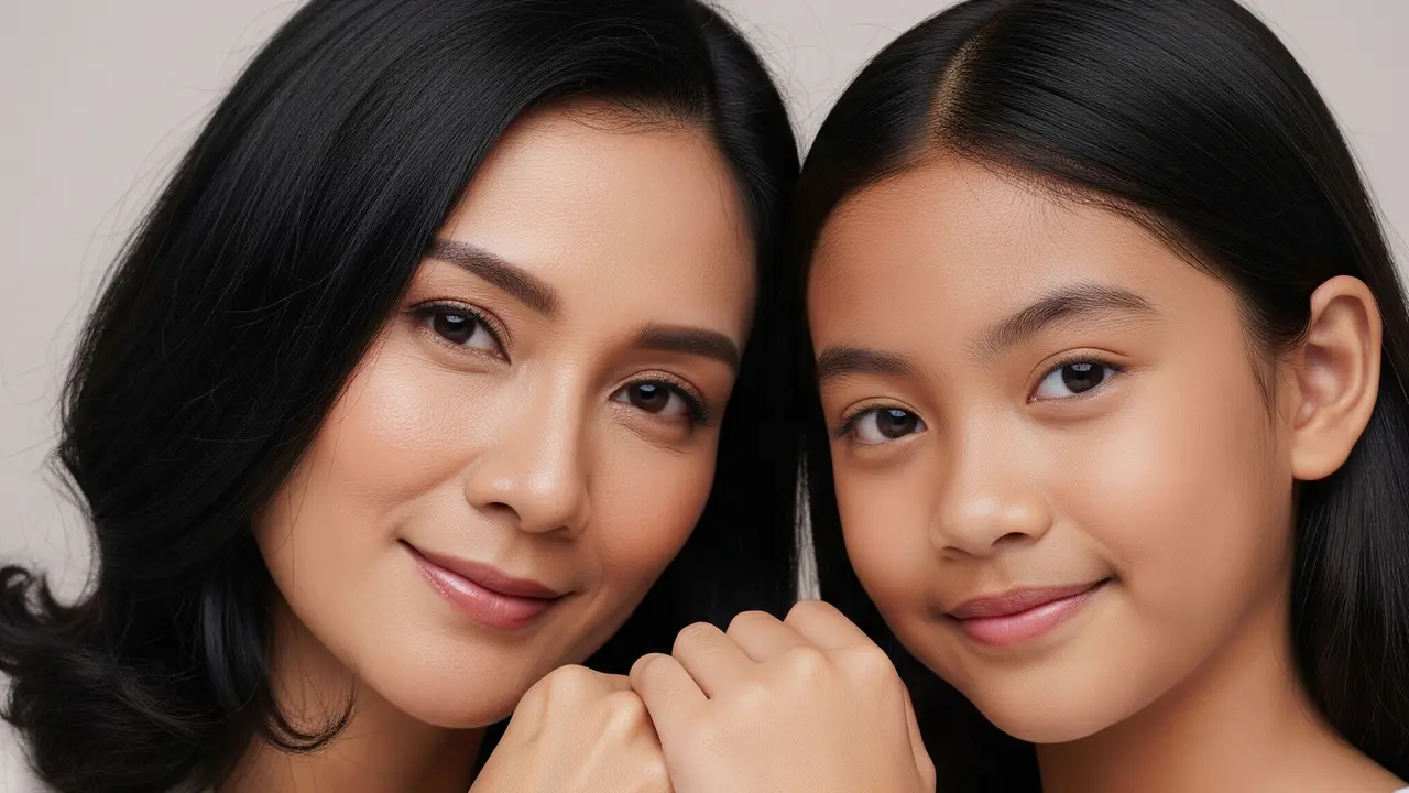 Model Gelang Emas Couple Ibu dan Anak Perempuan. gemini
