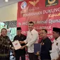 Pasangan calon gubernur dan wakil gubernur, Arinal Djunaidi - Sutono mendapat dukungan dari lima partai non parlemen di Lampung.  Foto : (Liputan6.com/Ardi).