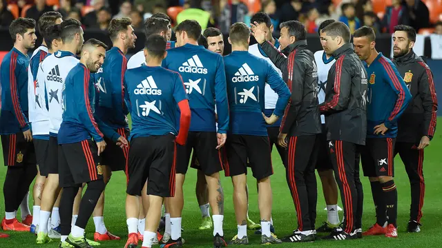 Intip Latihan Timnas Spanyol Jelang Hadapi Norwegia di Mestalla